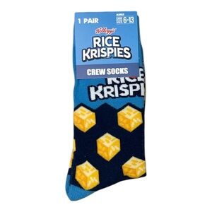 Kellogg's Rice Krispies Cereal Funny Novelty Crew Socks